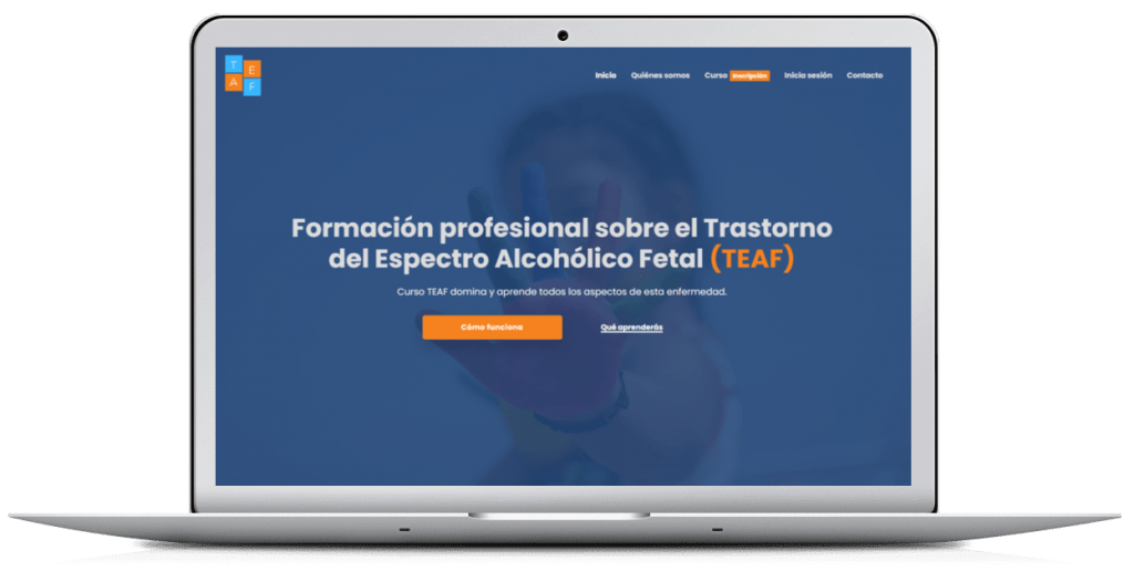 Web de formación Teaf, diseñada con Astra