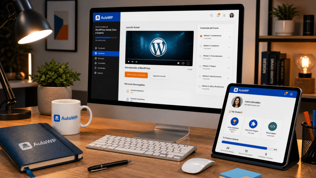 Mejor curso de WordPress online en español en 2026
