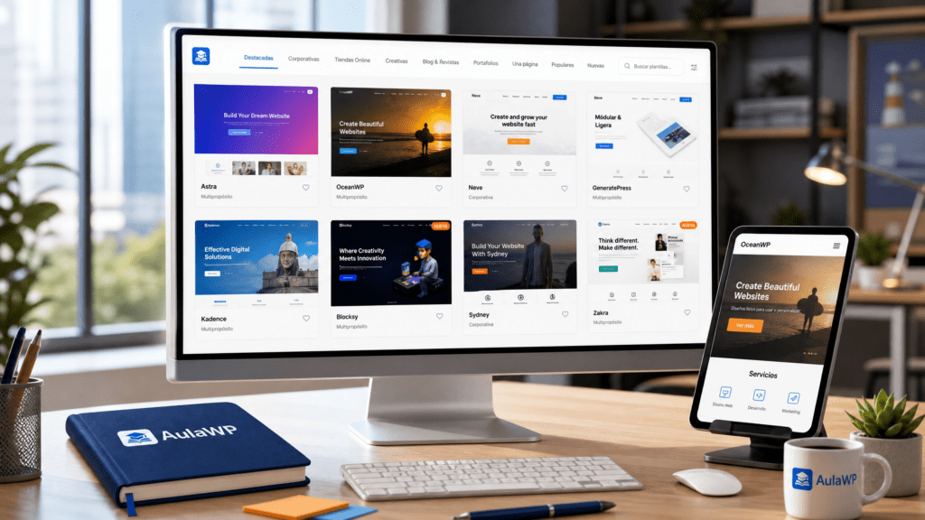 Mejores plantillas WordPress gratis para crear una web profesional en 2026